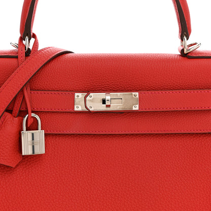 Hermes Togo Kelly Retourne 28 Rouge Casaque 8 of 11
