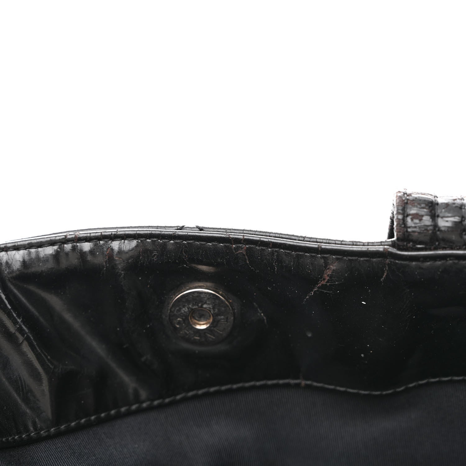 Chanel Patent Quilted Expandable CC Shoping Tote Black 19 of 20