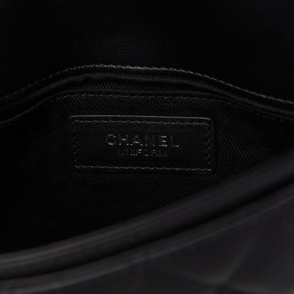 Chanel Calfskin Quilted CC Uniform Flap Belt Bag Black 8 of 11
