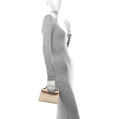 Hermes Epsom Mini Kelly Sellier 20 Nata Chai Gris Meyer 2 of 13