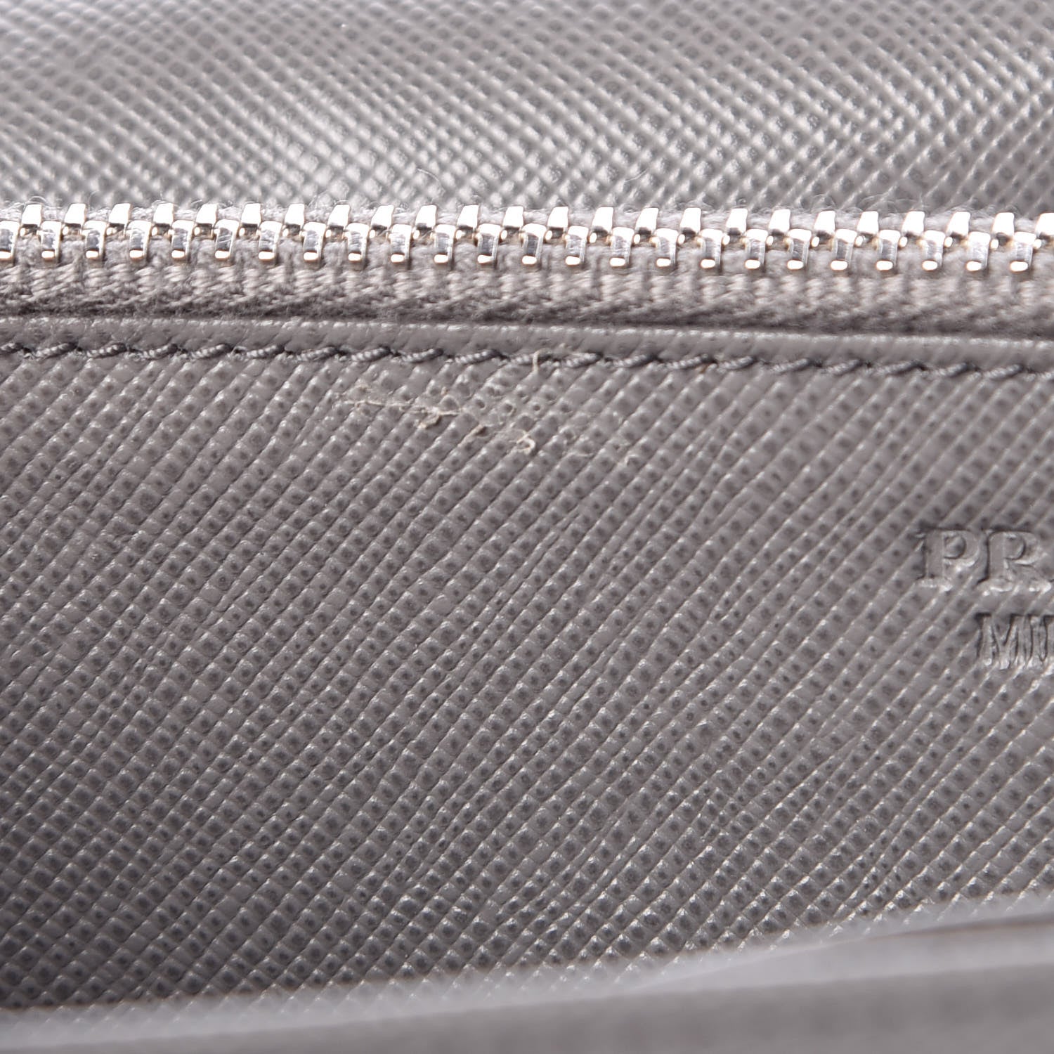Prada Saffiano Metal Flap Wallet With Strap Marmo 8 of 11