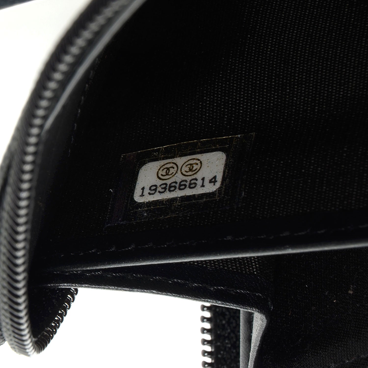 Chanel Caviar CC Timeless Large Zip Around Wallet Black 8 of 9
