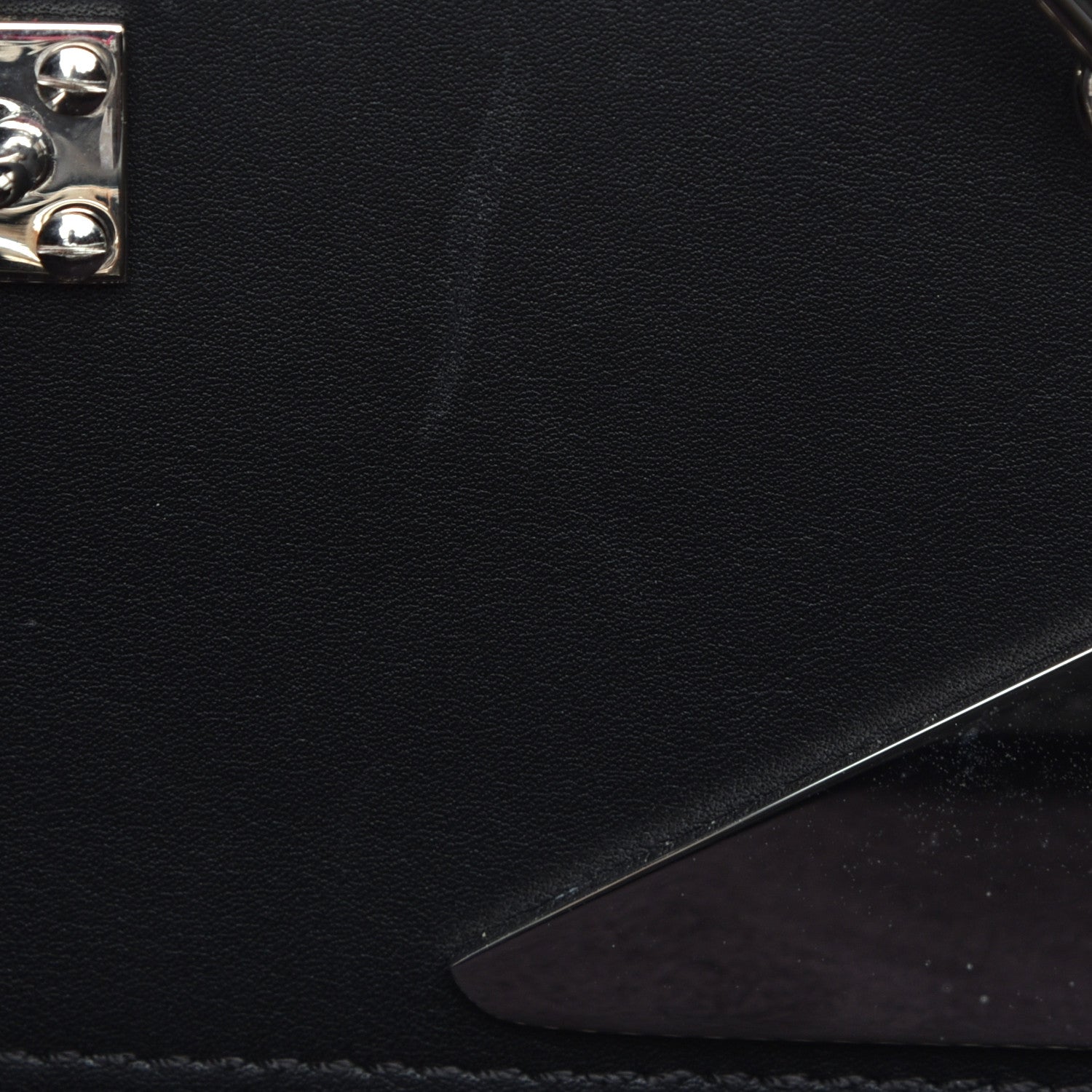 Fendi Calfskin Monster Eyes Large Mens Peekaboo Iconic Essential Satchel Black 9 of 9