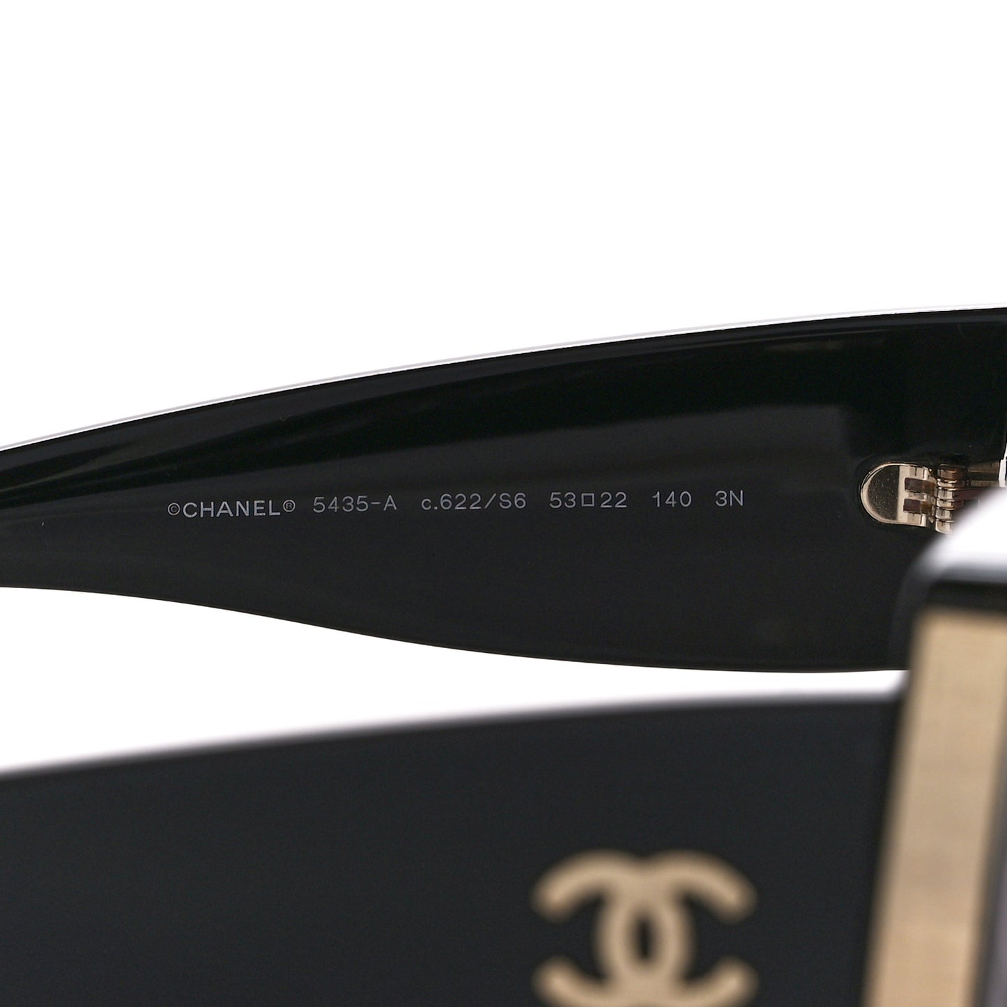 Acetate Rectangle Sunglasses 5435 Black
