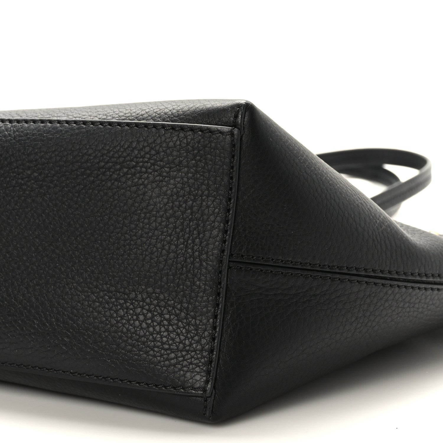 Valentino Garavani Grained Calfskin Rockstud Shoulder Tote Black 8 of 8