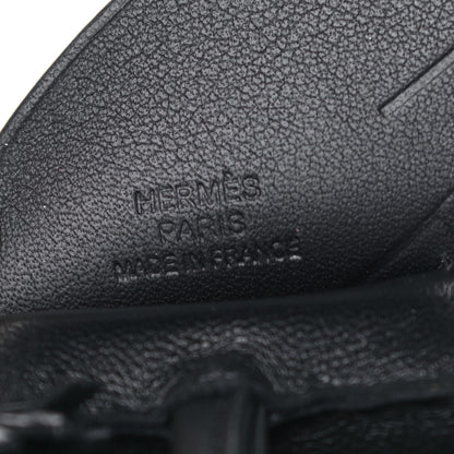 Hermes Milo Lambskin Grigri Rodeo Pegase Horse Bag Charm MM So Black 3 of 5