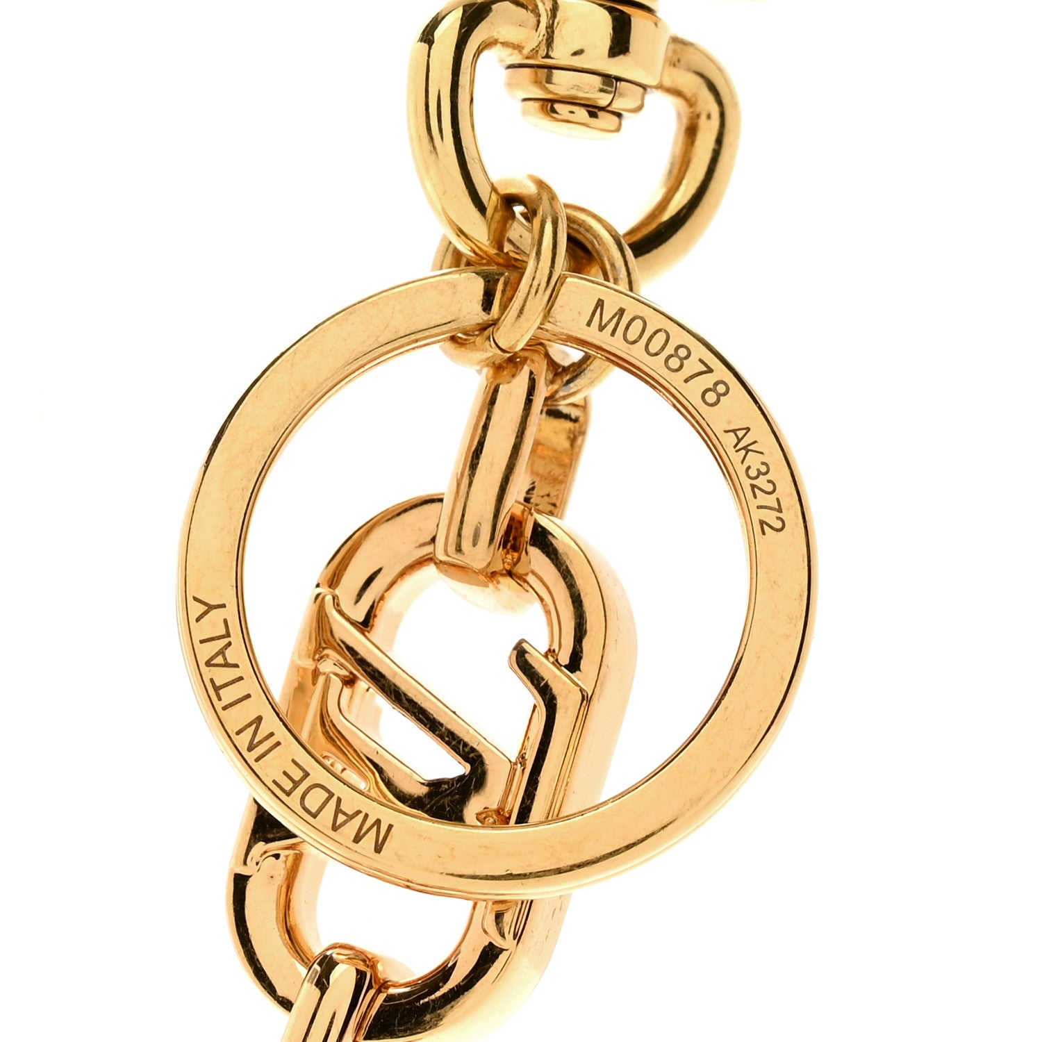 Louis Vuitton Metal My LV Chain Bag Charm Gold 3 of 3
