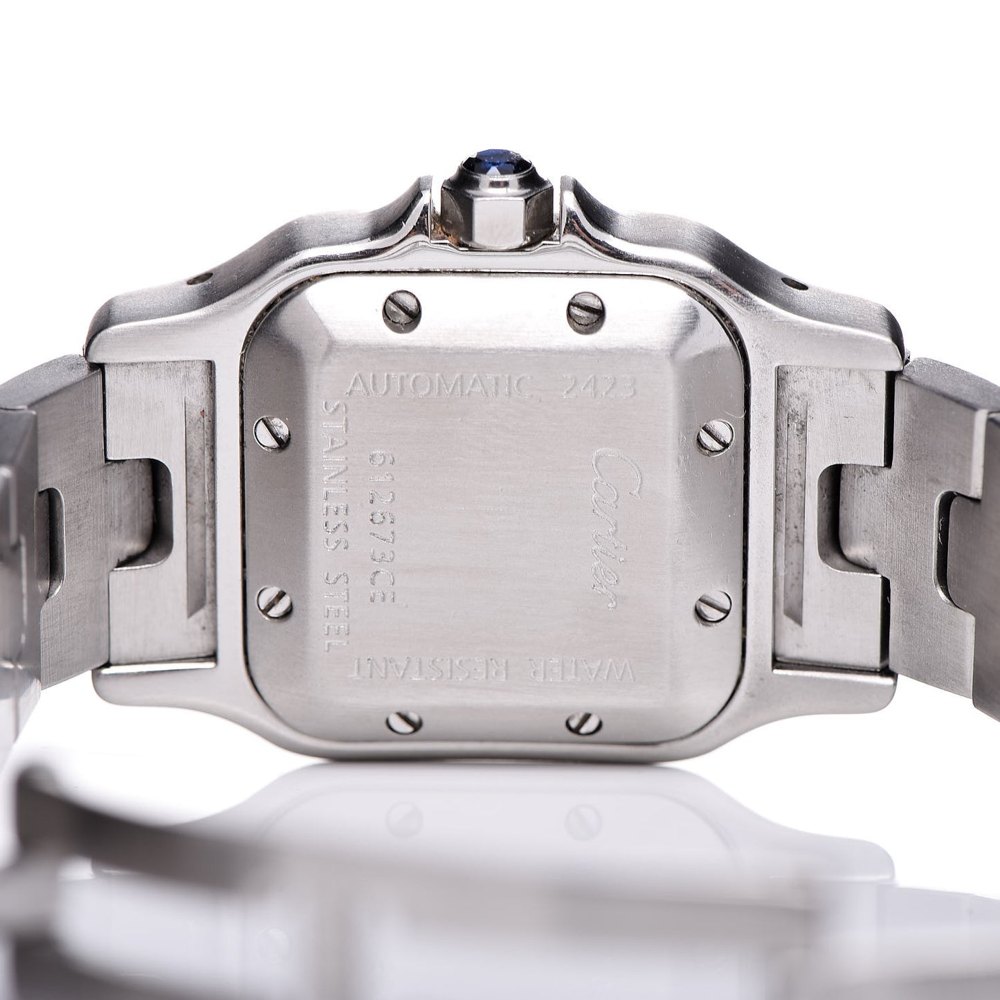 Stainless Steel 24mm Santos de Galbee Automatic Watch