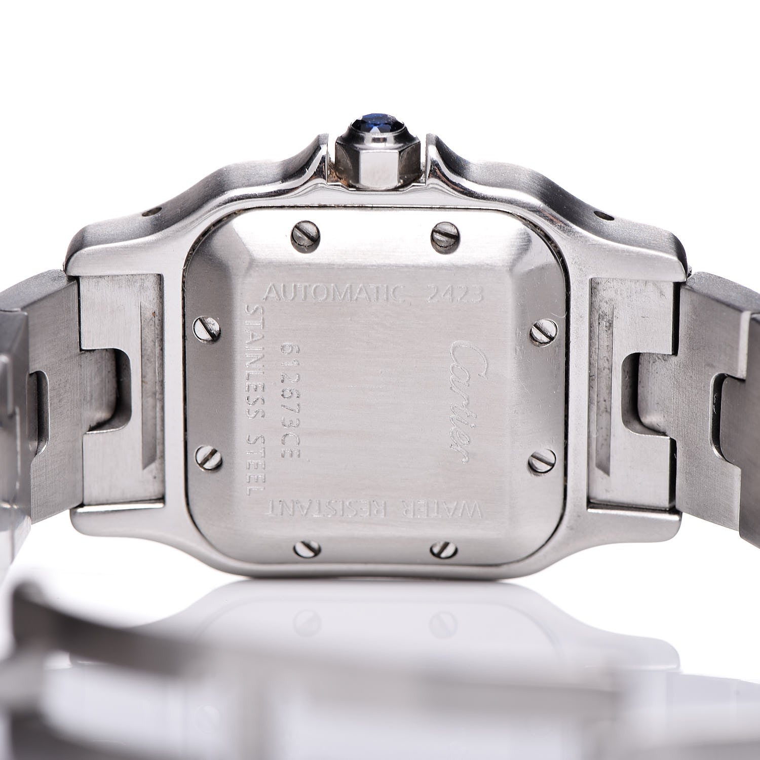 Cartier Stainless Steel 24mm Santos de Galbee Automatic Watch 8 of 9