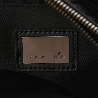 Fendi Zucchino Vitello Shoulder Tote Black 5 of 7