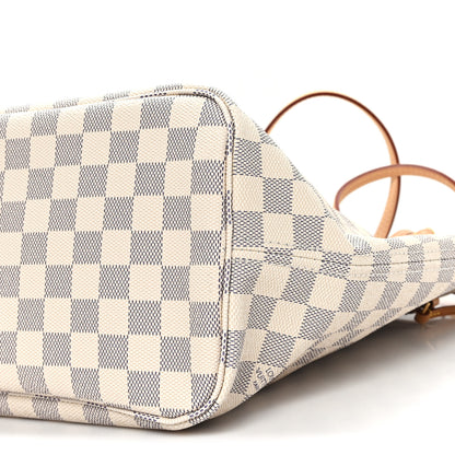 Louis Vuitton Damier Azur Neo Neverfull MM Rose Ballerine 12 of 13