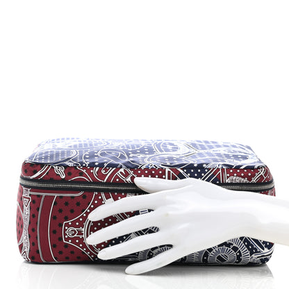Hermes Silk Travelsilk Travel Cube Bordeaux Bleu Marine 2 of 10