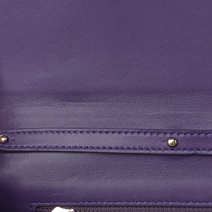 Dolce & Gabbana Holographic Patent Calfskin Strobo 3.5 Clutch Viola Medio 11 of 12