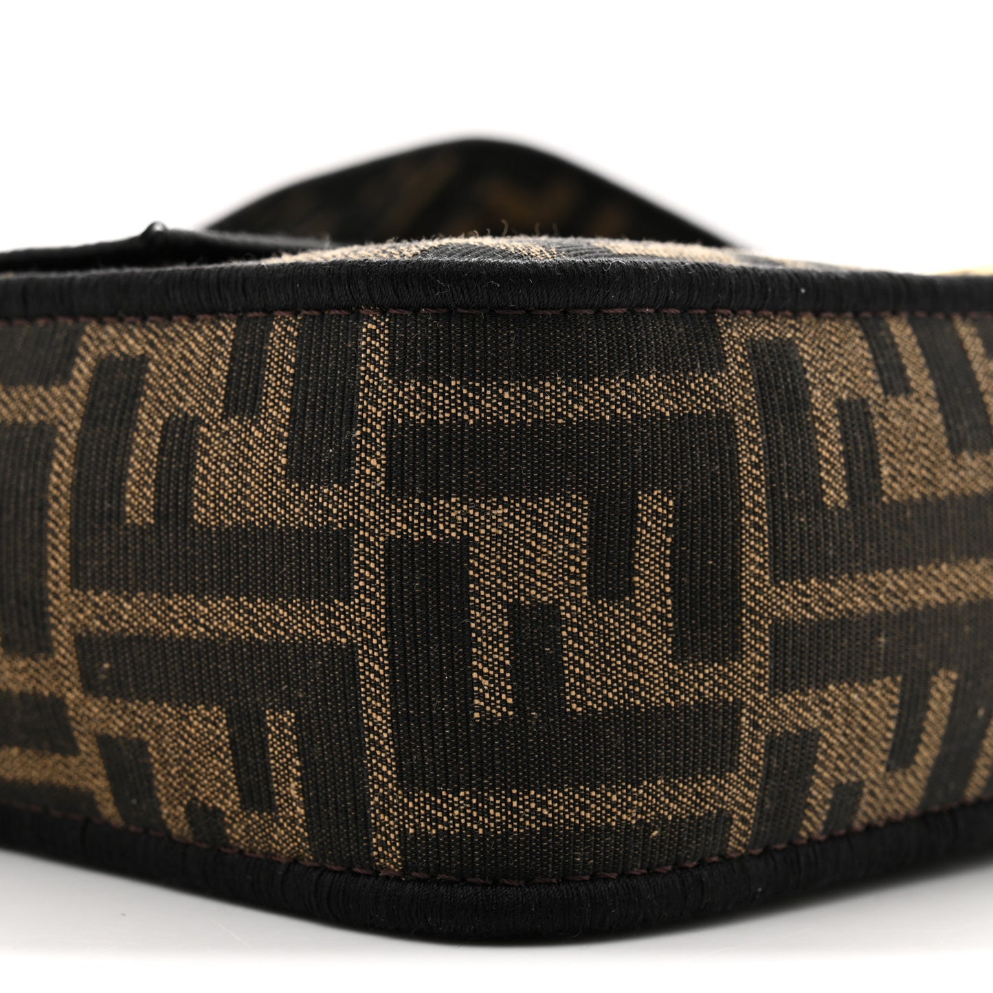 Fabric Jacquard FF 1974 Medium Baguette Tobacco Moro Black