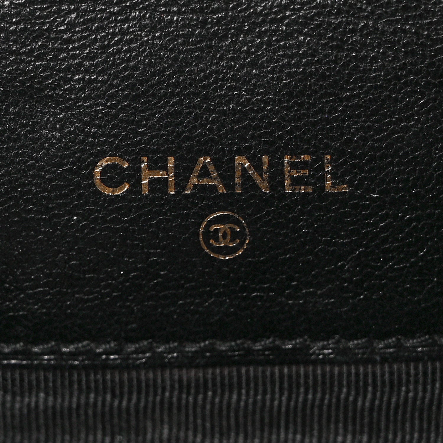 Chanel Satin Stitched Compact Card Case Black 6 of 9