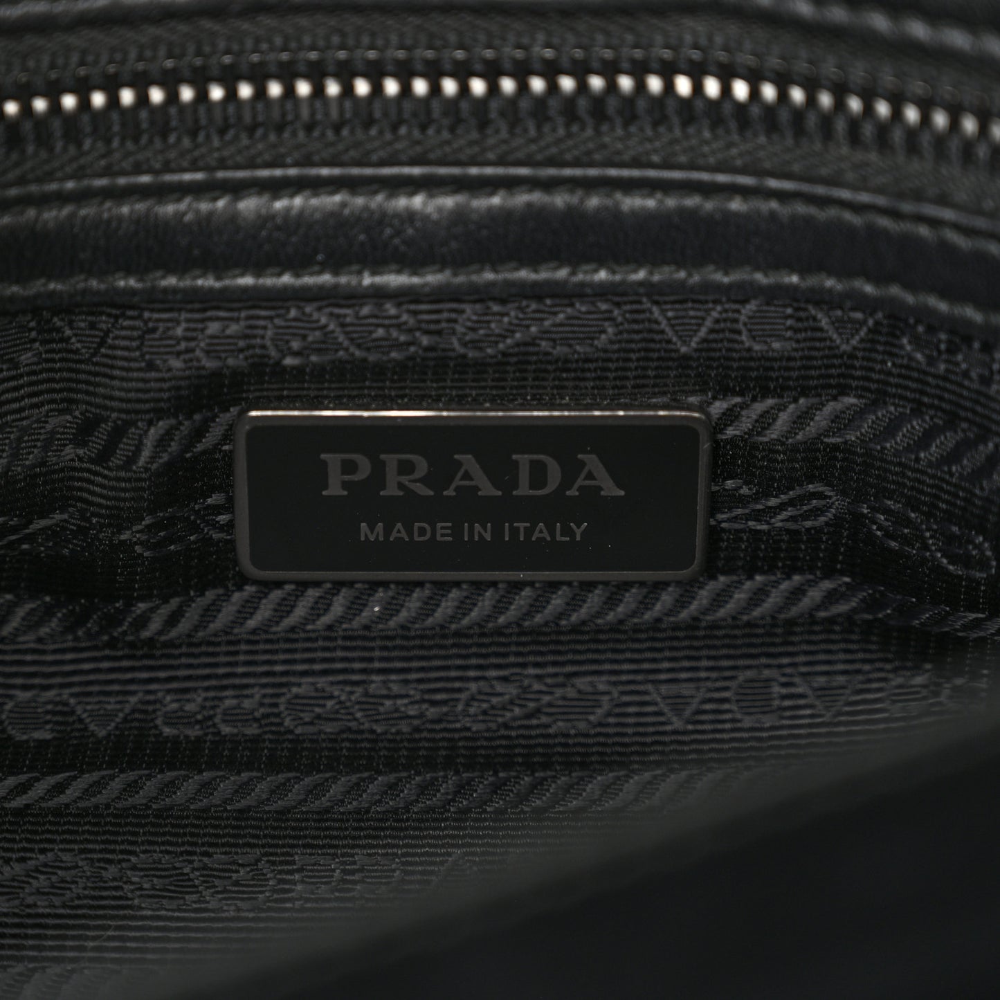 Nappa Triangle Stitched Large Spectrum Bag Black