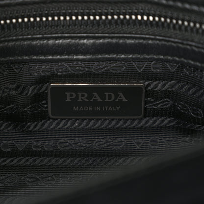 Prada Nappa Triangle Stitched Large Spectrum Bag Black 7 of 12