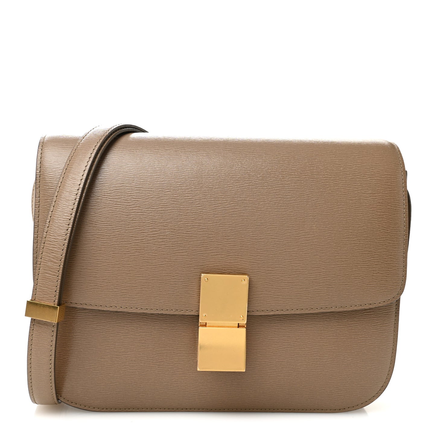 Liege Calfskin Medium Classic Box Flap Bag Souris