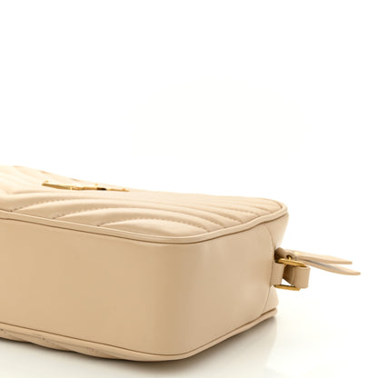 Saint Laurent Calfskin Matelasse Monogram Lou Camera Bag Dark Beige 10 of 11