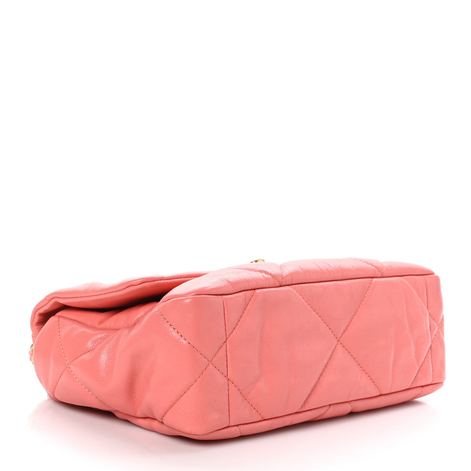 Chanel Goatskin Quilted Medium Chanel 19 Flap Pink 4 of 9