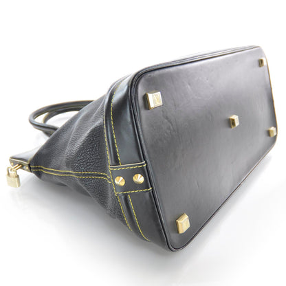 Louis Vuitton Suhali Lockit MM Black 4 of 11