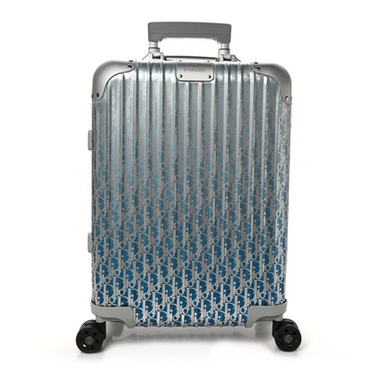 Christian Dior X RIMOWA Aluminum Gradient Cabin Luggage Blue Multi 1 of 8