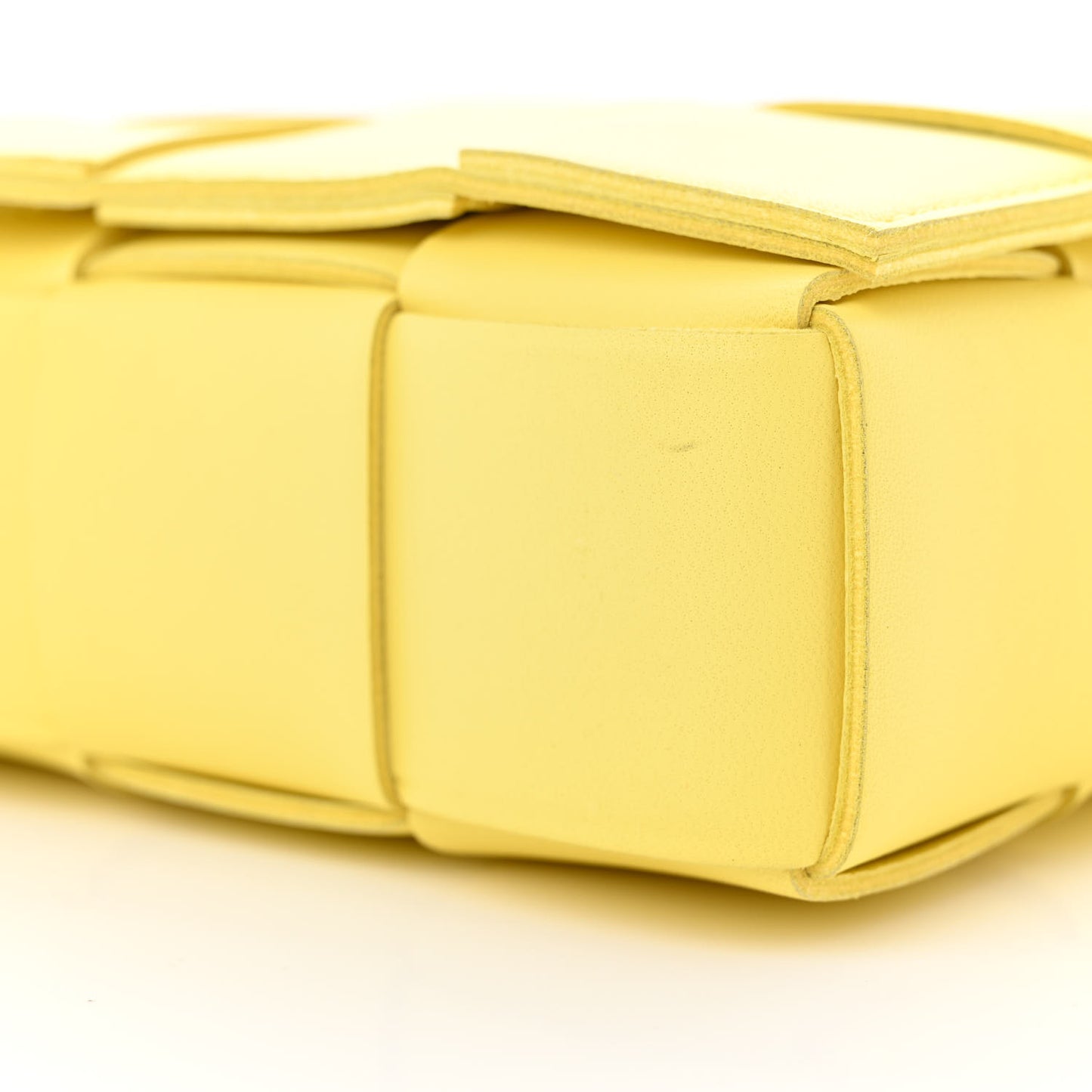 Nappa Maxi Intreccio Cassette Bag Lemonade