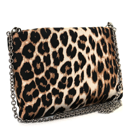 Prada Tessuto Soft Nylon Leopard Print Crossbody Avorio 2 of 6