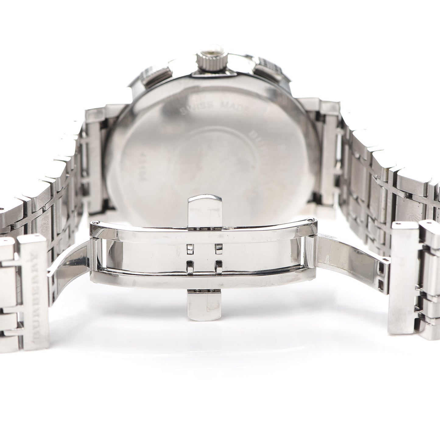 Stainless Steel 40mm Heritage Chronograph Quartz Watch Navy BU1360