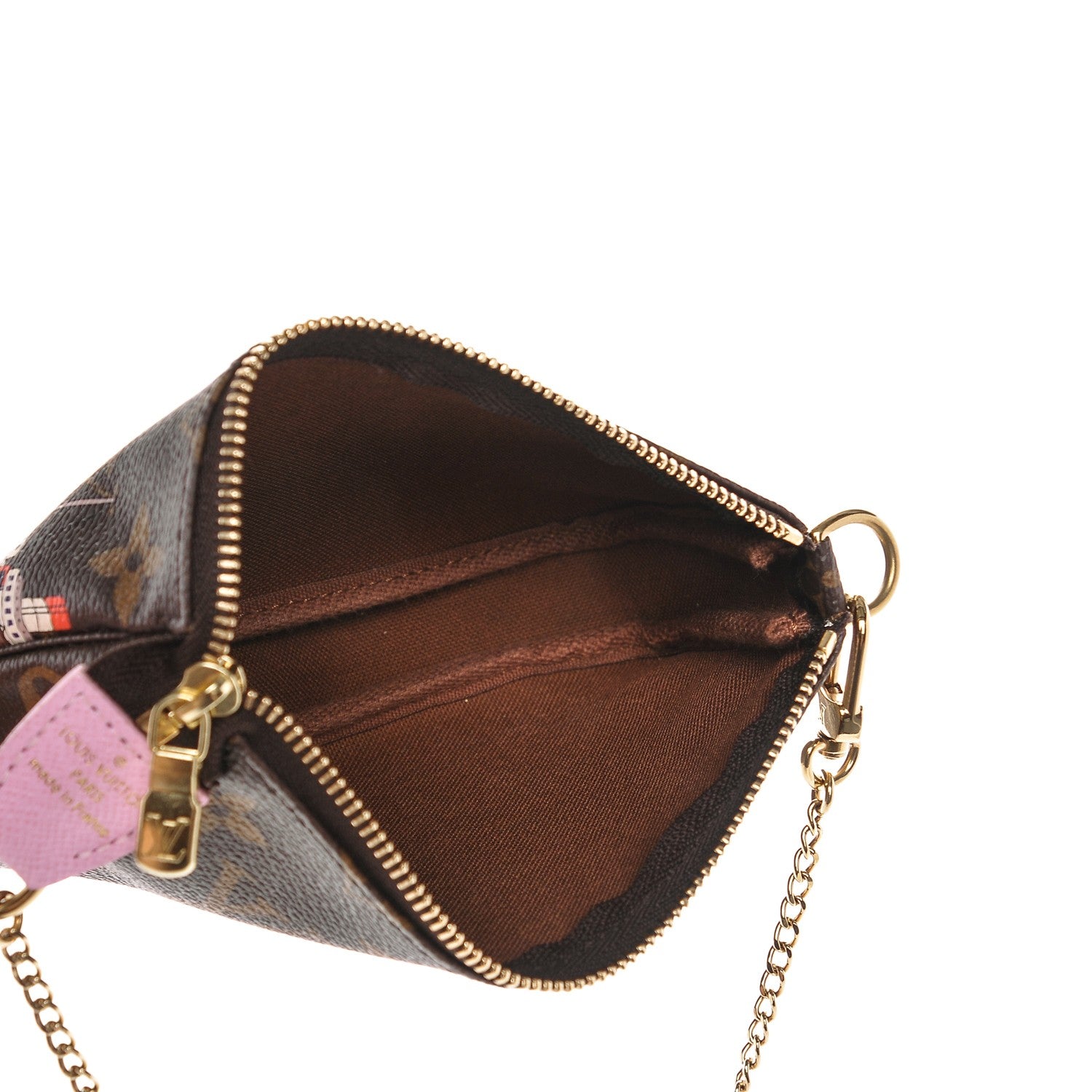 Louis Vuitton Monogram 2016 Christmas Animation Mini Pochette Accessories Rose Ballerine 6 of 6