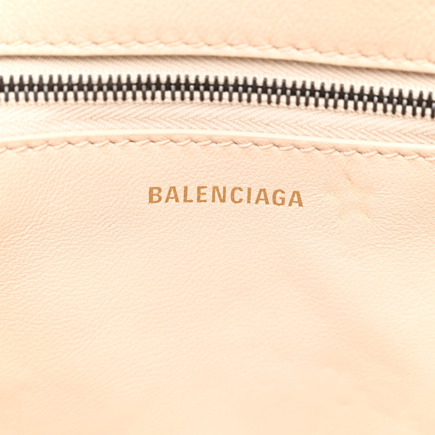 Merino Wool Papier A6 Zip Around Tote Beige Tapioca