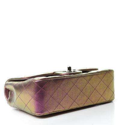 Chanel Iridescent Lambskin Quilted Mini Rectangular Flap Purple 4 of 11