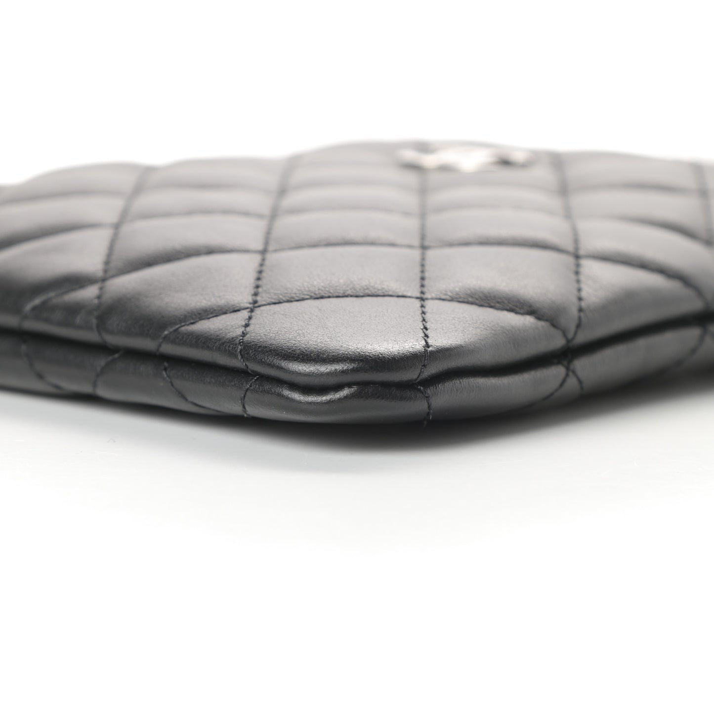 Lambskin Quilted Crossbody Bag Black