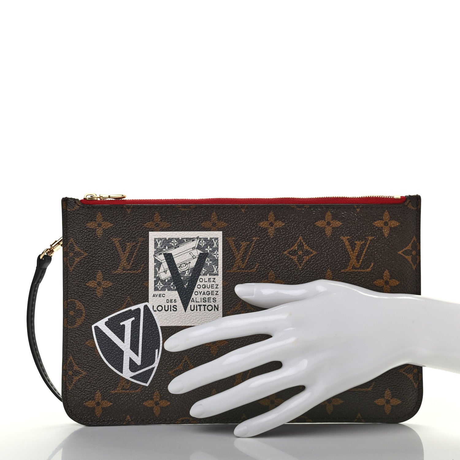 Louis Vuitton Monogram World Tour Neverfull MM GM Pochette 2 of 7