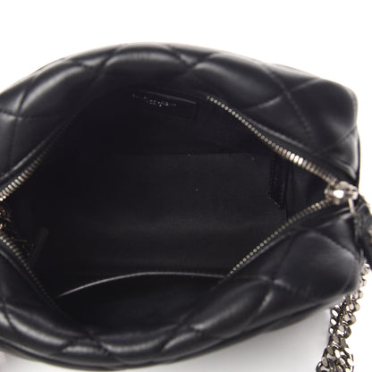 Saint Laurent Calfskin Y Quilted Monogram Small Loulou Bowling Bag Black 7 of 9