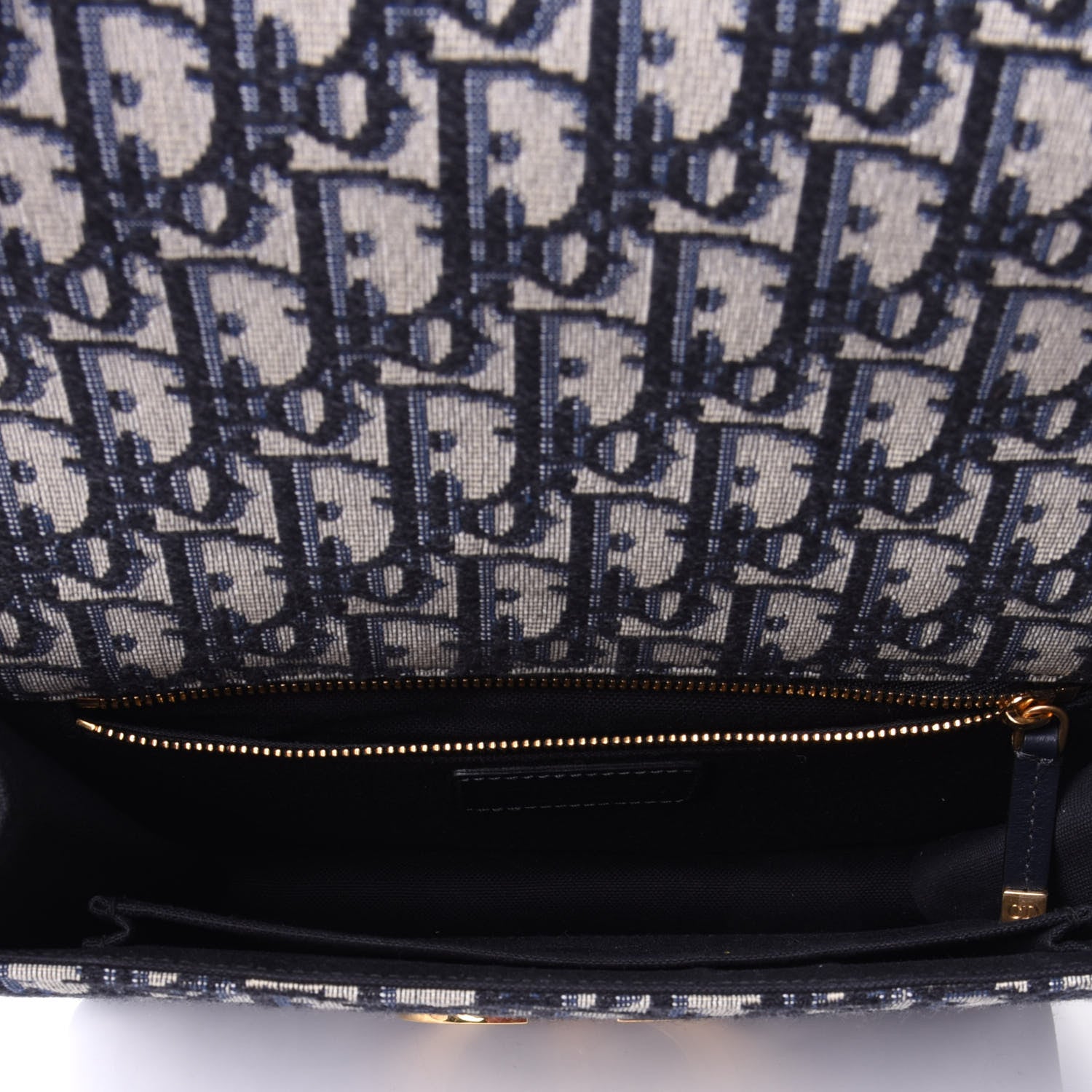 Christian Dior Oblique 30 Montaigne Flap Bag Blue 5 of 10