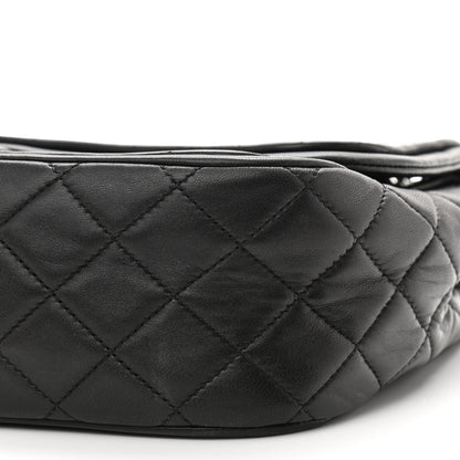 Chanel Patent Quilted Jumbo Classic Twist Flap Bag Black 9 of 11