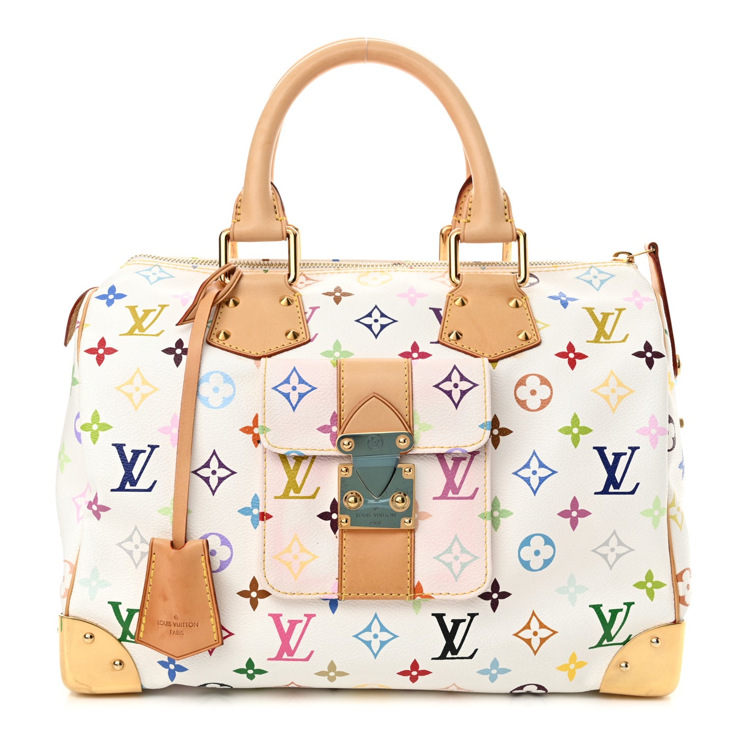 Monogram Multicolor Speedy 30 White