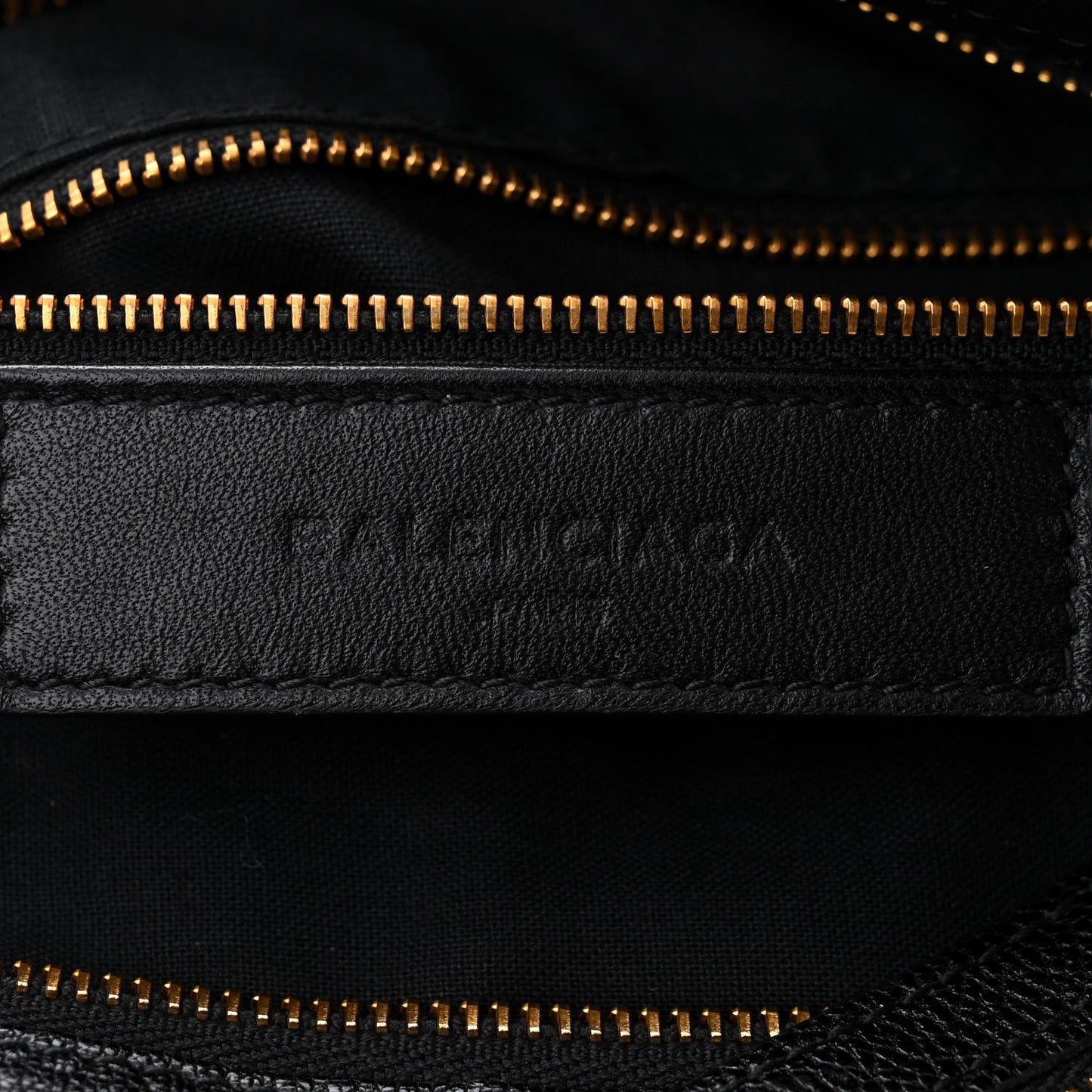 Chevre Gold Metallic Edge Hardware Town Black