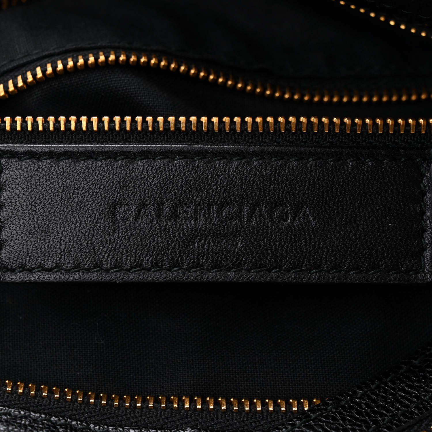 Balenciaga Chevre Gold Metallic Edge Hardware Town Black 6 of 10