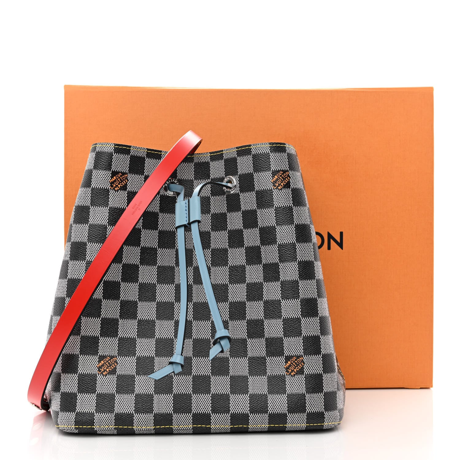 Louis Vuitton Damier Neonoe Black White 11 of 11
