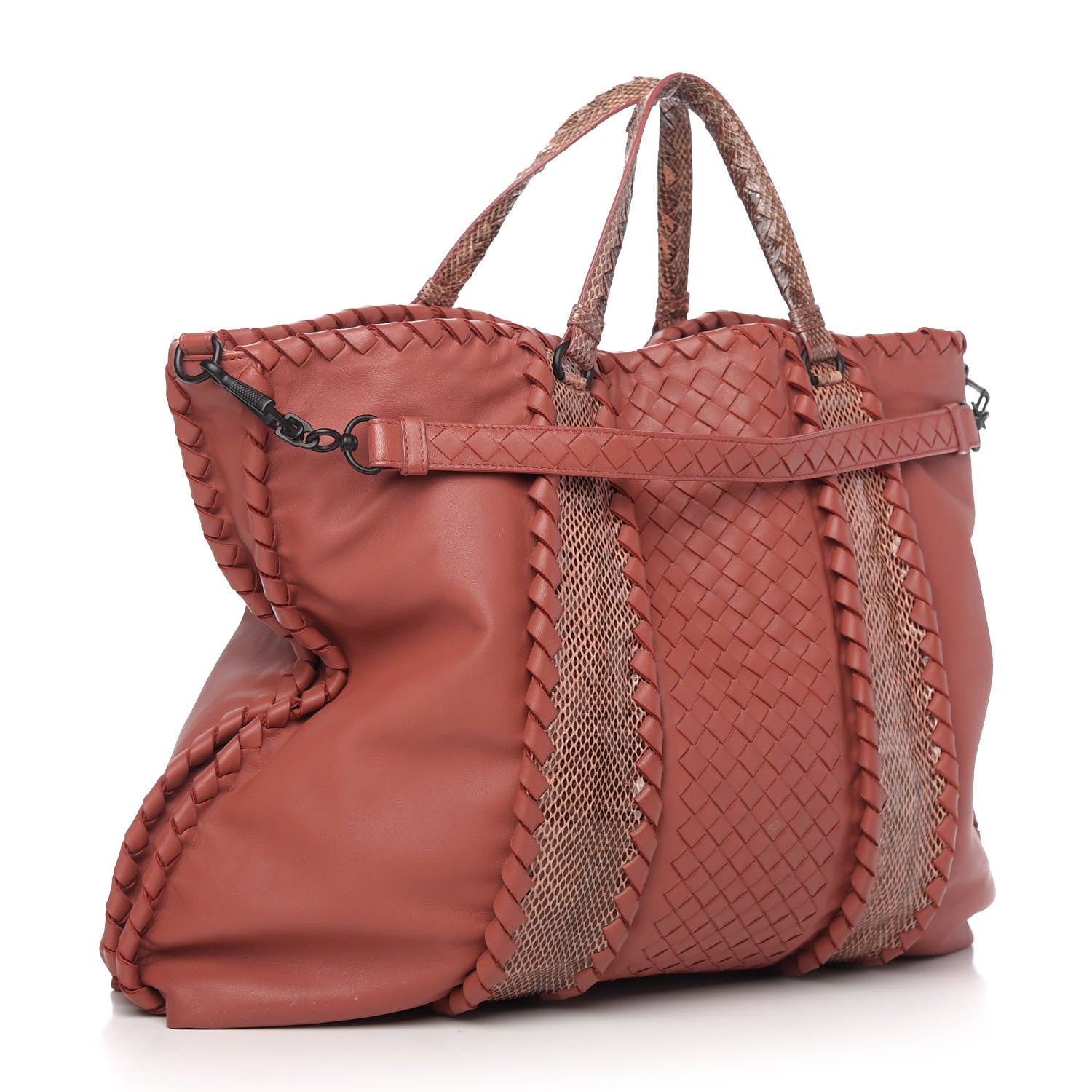Bottega Veneta Nappa Intrecciato Ayers Convertible Tote Pompei 3 of 10