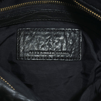 Alexander Wang Leather Rocco Duffel Black With Antique Brass Hardware 6 of 7