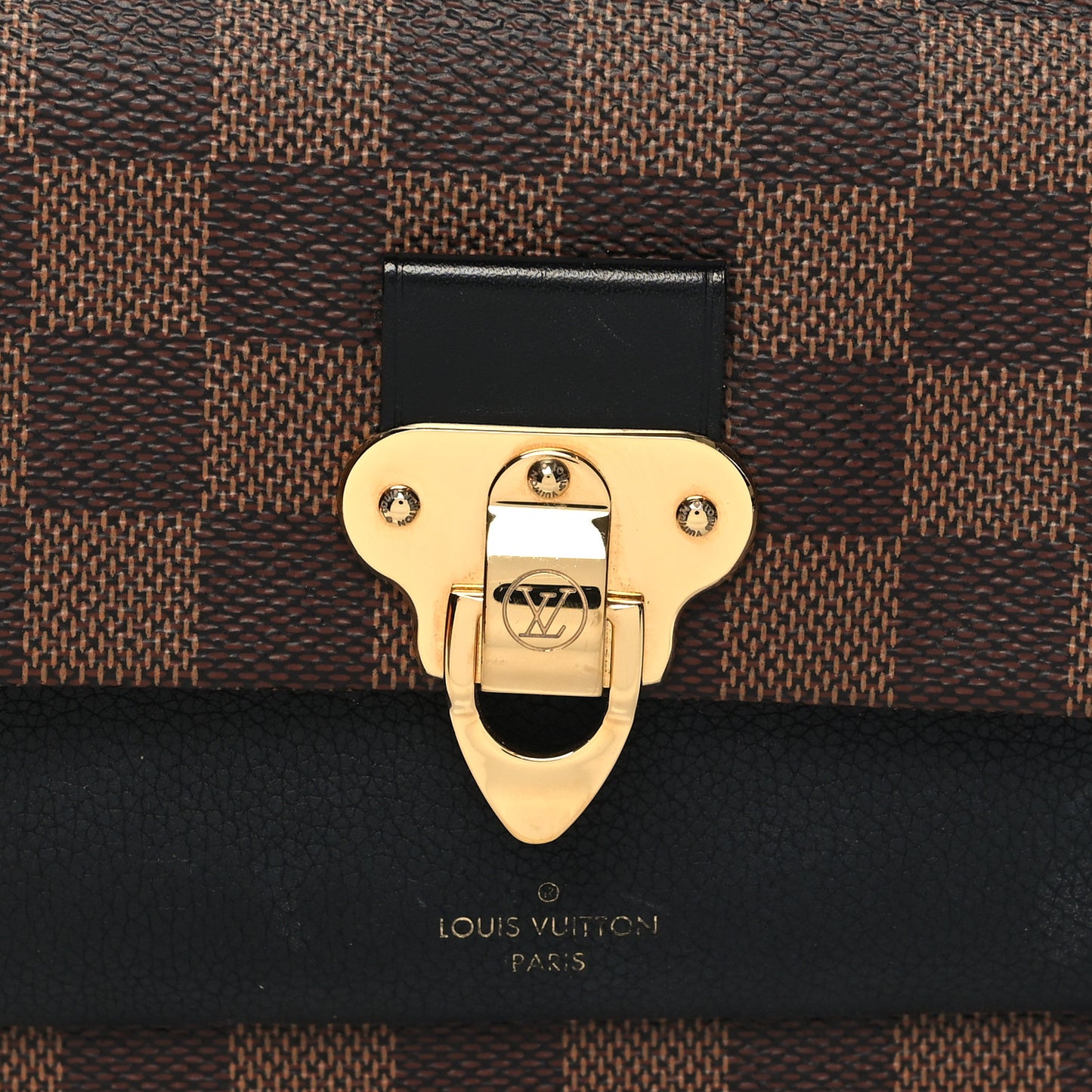 Damier Ebene Vavin Chain Wallet Black