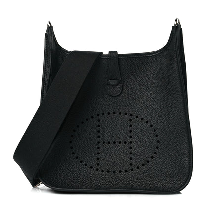 Hermes Taurillon Clemence Evelyne III PM Black 1 of 11