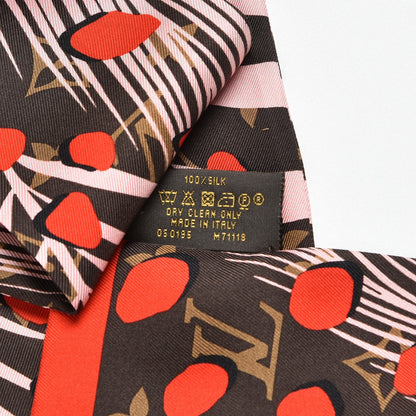Louis Vuitton Silk Monogram Jungle Dots Bandeau Sugar Pink Poppy 5 of 5