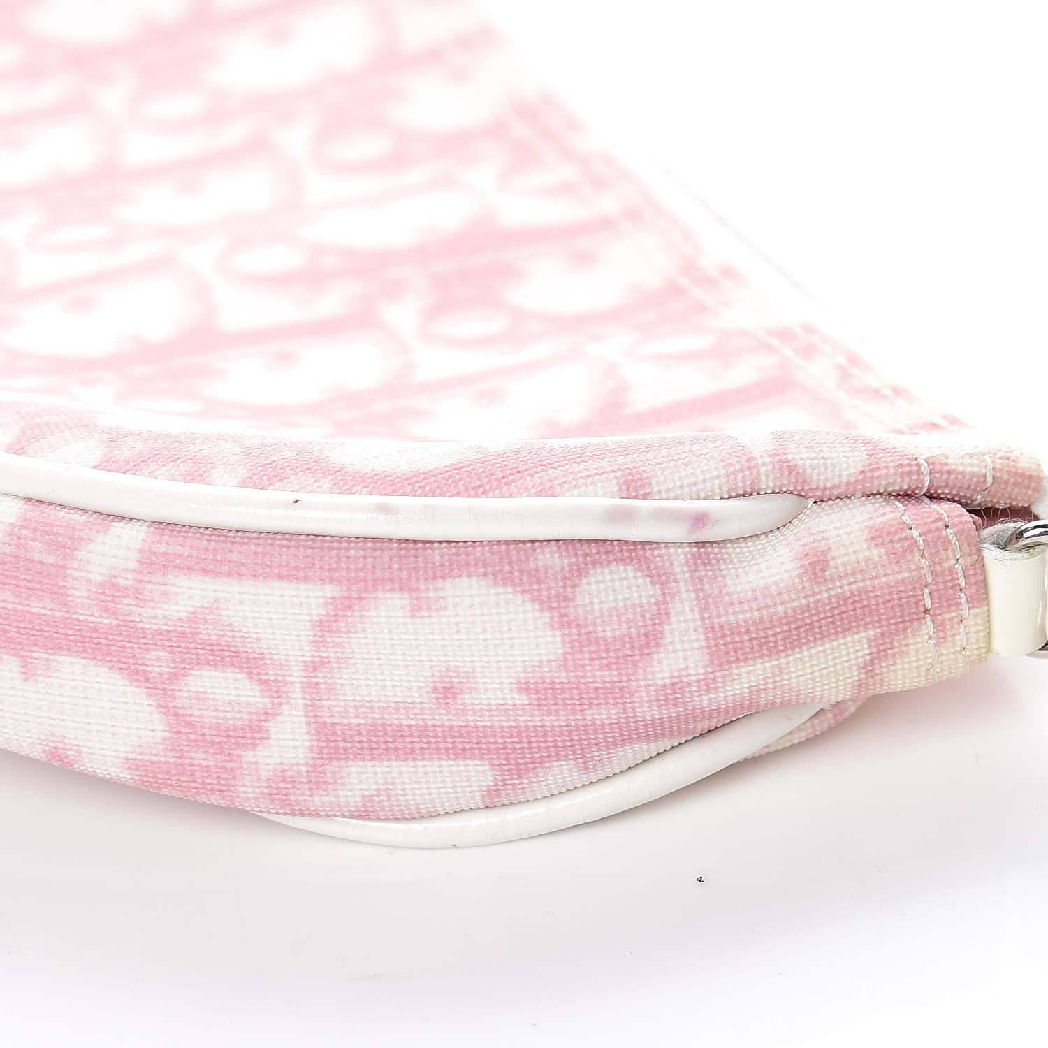 Christian Dior Monogram Mini Saddle Pochette Pink 9 of 17