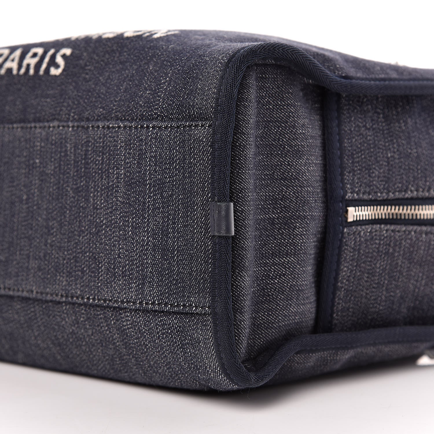 Chanel Denim Deauville Bowling Bag Dark Blue 12 of 12