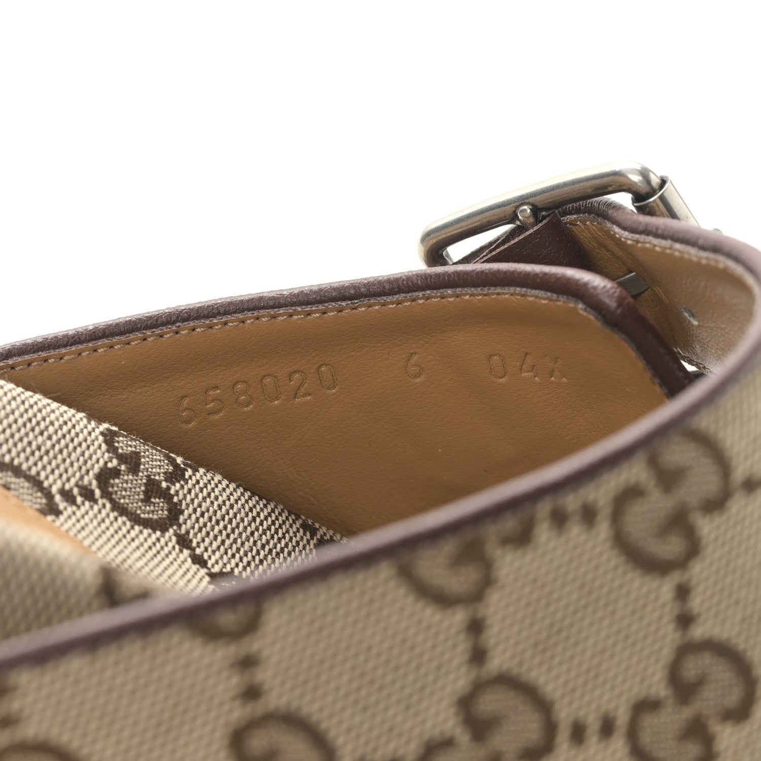 Gucci GG Monogram Lavaredo Eco Fabric Mens Slide Sandals With Straps 6 Beige Ebony Light Brown 8 of 9