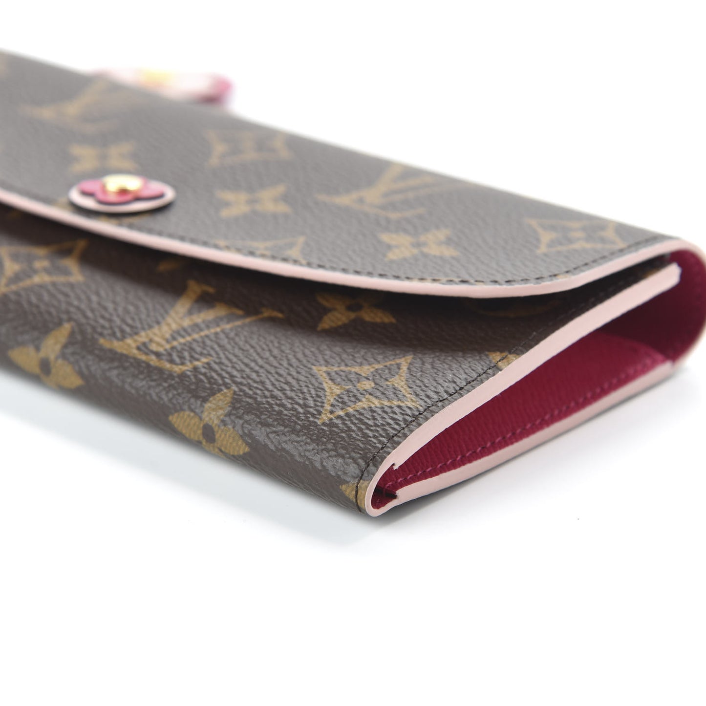 Monogram Bloom Flower Emilie Wallet Fuchsia